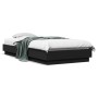 Estructura de cama madera de ingeniería negra 90x200 cm de , Camas y somieres - Ref: Foro24-839603, Precio: 90,91 €