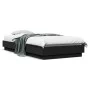 Estructura de cama madera de ingeniería negra 90x200 cm de , Camas y somieres - Ref: Foro24-839603, Precio: 89,72 €, Descuent...