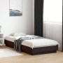 Schwarzer Bettrahmen aus Holzwerkstoff, 90 x 200 cm von , Betten und Lattenroste - Ref: Foro24-839603, Preis: 90,88 €, Rabatt: %