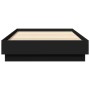 Estructura de cama madera de ingeniería negra 90x200 cm de , Camas y somieres - Ref: Foro24-839603, Precio: 90,91 €