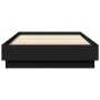 Estructura de cama madera de ingeniería negra 90x200 cm de , Camas y somieres - Ref: Foro24-839603, Precio: 89,72 €, Descuent...