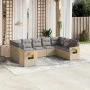 9-piece garden sofa set with beige synthetic rattan cushions by , Garden sets - Ref: Foro24-3227116, Price: 561,25 €, Discoun...