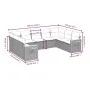 9-teiliges Gartensofa-Set mit beigen synthetischen Rattankissen von , Gartensets - Ref: Foro24-3227116, Preis: 561,25 €, Raba...
