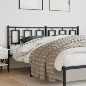 Cabecero de metal negro 180 cm de , Cabeceros y pies de cama - Ref: Foro24-374277, Precio: 48,65 €, Descuento: %