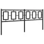 Black metal headboard 180 cm by , Headboards and footboards - Ref: Foro24-374277, Price: 48,65 €, Discount: %