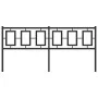 Black metal headboard 180 cm by , Headboards and footboards - Ref: Foro24-374277, Price: 48,65 €, Discount: %