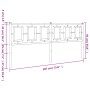 Kopfteil aus schwarzem Metall, 180 cm von , Kopf- und Fußteile - Ref: Foro24-374277, Preis: 49,63 €, Rabatt: %