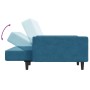 Zweiplätziges Schlafsofa mit blauem Samthocker. von , Sofas - Ref: Foro24-3216235, Preis: 337,06 €, Rabatt: %