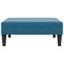 Sofá cama de 2 plazas con taburete terciopelo azul by , Sofas - Ref: Foro24-3216235, Price: 329,46 €, Discount: %