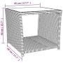 3-teilige Garten-Essgruppe mit grauen synthetischen Rattankissen von , Gartensets - Ref: Foro24-3277627, Preis: 367,30 €, Rab...