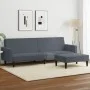 2-Sitzer-Schlafsofa mit dunkelgrauem Samthocker von , Sofas - Ref: Foro24-3216237, Preis: 303,63 €, Rabatt: %