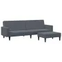 2-Sitzer-Schlafsofa mit dunkelgrauem Samthocker von , Sofas - Ref: Foro24-3216237, Preis: 303,63 €, Rabatt: %
