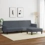 2-Sitzer-Schlafsofa mit dunkelgrauem Samthocker von , Sofas - Ref: Foro24-3216237, Preis: 303,63 €, Rabatt: %