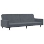 2-seater sofa bed with dark gray velvet stool by , Sofas - Ref: Foro24-3216237, Price: 309,92 €, Discount: %