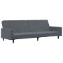 2-Sitzer-Schlafsofa mit dunkelgrauem Samthocker von , Sofas - Ref: Foro24-3216237, Preis: 303,63 €, Rabatt: %