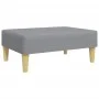 Sofá cama de 2 plazas con taburete tela gris claro by , Sofas - Ref: Foro24-3216240, Price: 338,11 €, Discount: %