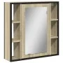 Badezimmerspiegelschrank aus Sonoma-Eichenholz, 60 x 16 x 60 cm von , Schminktische - Ref: Foro24-842427, Preis: 77,17 €, Rab...