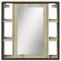Badezimmerspiegelschrank aus Sonoma-Eichenholz, 60 x 16 x 60 cm von , Schminktische - Ref: Foro24-842427, Preis: 77,17 €, Rab...