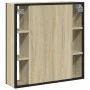 Badezimmerspiegelschrank aus Sonoma-Eichenholz, 60 x 16 x 60 cm von , Schminktische - Ref: Foro24-842427, Preis: 77,17 €, Rab...