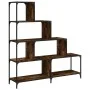 Bücherregal mit 4 Stufen aus geräuchertem Eichenholz, 139 x 33,5 x 149 cm von , Bücherregale und Regale - Ref: Foro24-842478,...