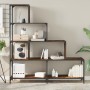 Librería con 4 peldaños madera roble ahumado 139x33,5x149 cm de , Librerías y estanterías - Ref: Foro24-842478, Precio: 142,07 €