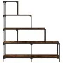 Bücherregal mit 4 Stufen aus geräuchertem Eichenholz, 139 x 33,5 x 149 cm von , Bücherregale und Regale - Ref: Foro24-842478,...