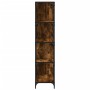 Librería con 4 peldaños madera roble ahumado 139x33,5x149 cm de , Librerías y estanterías - Ref: Foro24-842478, Precio: 142,07 €
