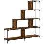 Bücherregal mit 4 Stufen aus geräuchertem Eichenholz, 139 x 33,5 x 149 cm von , Bücherregale und Regale - Ref: Foro24-842478,...
