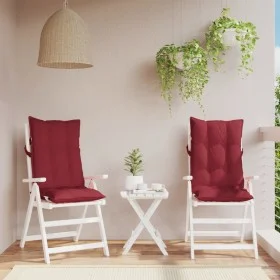 2 Pcs High Back Chair Cushions Red Red Oxford Fabric by , Cushions for chairs and sofas - Ref: Foro24-377629, Price: 53,60 €,...