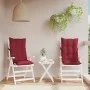 Cojines de silla con respaldo alto 2 uds tela Oxford rojo tinto de , Cojines para sillas y sofás - Ref: Foro24-377629, Precio...