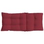 2 Stück Stuhlkissen mit hoher Rückenlehne, roter roter Oxford-Stoff von , Kissen für Stühle und Sofas - Ref: Foro24-377629, P...