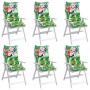 Cojines de silla con respaldo alto 6 uds tela Oxford multicolor