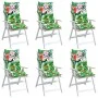 High Back Chair Cushions 6 Pcs Multicolor Oxford Fabric by , Cushions for chairs and sofas - Ref: Foro24-377655, Price: 112,1...