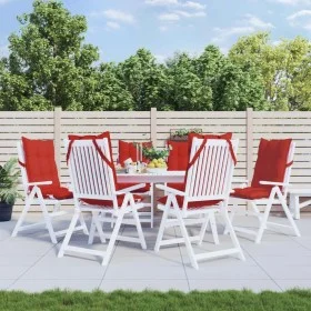 High Back Chair Cushions 6 Pcs Oxford Cloth Red by , Cushions for chairs and sofas - Ref: Foro24-377622, Price: 104,65 €, Dis...