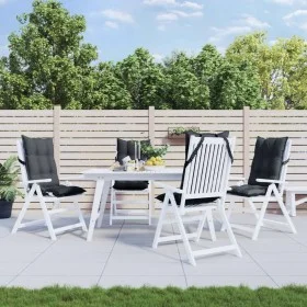 Kissen für Hochlehner, 4 Stück, anthrazitgrauer Oxford-Stoff von , Kissen für Stühle und Sofas - Ref: Foro24-377603, Preis: 8...