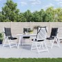 Kissen für Hochlehner, 4 Stück, anthrazitgrauer Oxford-Stoff von , Kissen für Stühle und Sofas - Ref: Foro24-377603, Preis: 9...