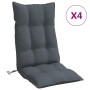 Kissen für Hochlehner, 4 Stück, anthrazitgrauer Oxford-Stoff von , Kissen für Stühle und Sofas - Ref: Foro24-377603, Preis: 9...
