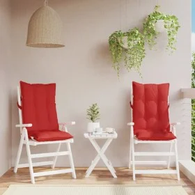 Stuhlkissen für hohe Rückenlehne, 2 Stück, Oxford-Stoff, Rot von , Kissen für Stühle und Sofas - Ref: Foro24-377620, Preis: 4...