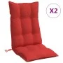 High Back Chair Cushions 2 Pcs Oxford Cloth Red by , Cushions for chairs and sofas - Ref: Foro24-377620, Price: 45,01 €, Disc...