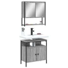 Badezimmermöbel-Set, 2-teilig, sonomagraues Sperrholz von , Badezimmermöbel - Ref: Foro24-3214658, Preis: 108,05 €, Rabatt: %