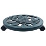 Plant stand with wheels 6 units green plastic 38 cm by vidaXL, Pot stands - Ref: Foro24-48228, Price: 54,61 €, Discount: %