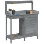 Tisch für Töpfe und Schrank aus grauem Fichtenholz 110,5 x 45 x 124,5 cm von , Topfständer - Ref: Foro24-156345, Preis: 172,4...