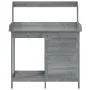 Mesa para macetas y armario madera abeto gris 110,5x45x124,5 cm de , Soportes para macetas - Ref: Foro24-156345, Precio: 180,...