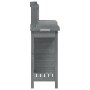 Mesa para macetas y armario madera abeto gris 110,5x45x124,5 cm de , Soportes para macetas - Ref: Foro24-156345, Precio: 152,...