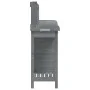 Mesa para macetas y armario madera abeto gris 110,5x45x124,5 cm de , Soportes para macetas - Ref: Foro24-156345, Precio: 180,...