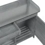 Mesa para macetas y armario madera abeto gris 110,5x45x124,5 cm de , Soportes para macetas - Ref: Foro24-156345, Precio: 180,...