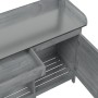 Tisch für Töpfe und Schrank aus grauem Fichtenholz 110,5 x 45 x 124,5 cm von , Topfständer - Ref: Foro24-156345, Preis: 172,4...