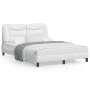 Estructura de cama cabecero cuero sintético blanco 120x200 cm de , Camas y somieres - Ref: Foro24-3207989, Precio: 214,76 €, ...