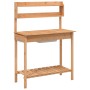 Pflanztisch mit Waschbecken aus Tannenholz 147,5x44x139,5 cm von , Topfständer - Ref: Foro24-156347, Preis: 101,75 €, Rabatt: %