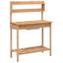 Potting table with sink fir wood 147.5x44x139.5 cm by , Pot stands - Ref: Foro24-156347, Price: 100,26 €, Discount: %